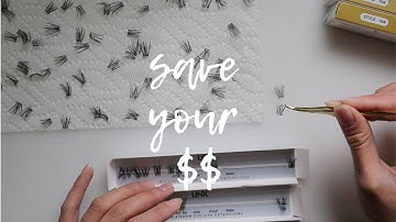 how to clean & reuse lash clusters | lilac st, lash linx, kiss falscara & lashify