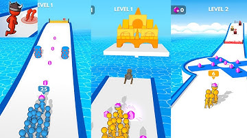 Crowd Battle 3D Gameplay (iOS, Android) Walkthrough Part 4 | Level 21-24