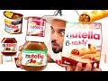 تحدي اكل جميع منتجات النوتيلا والعقاب اندومي كوري 2x احر واخطر نودلز بالعالم CHALLENGE 
