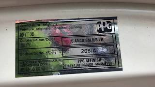 fixachip ltd how to find alfa romeo and fiat paint codes and paint colour code  location plate