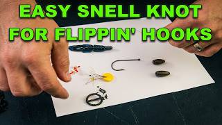 Tying the Flippng SNELL KNOT - "Pros Secret" Punch Rig - How to Tie a Snell Knot
