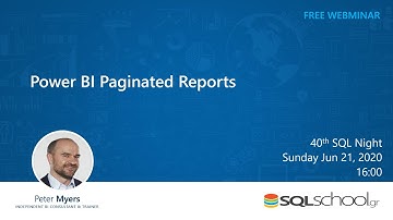PowerBI Paginated Reports