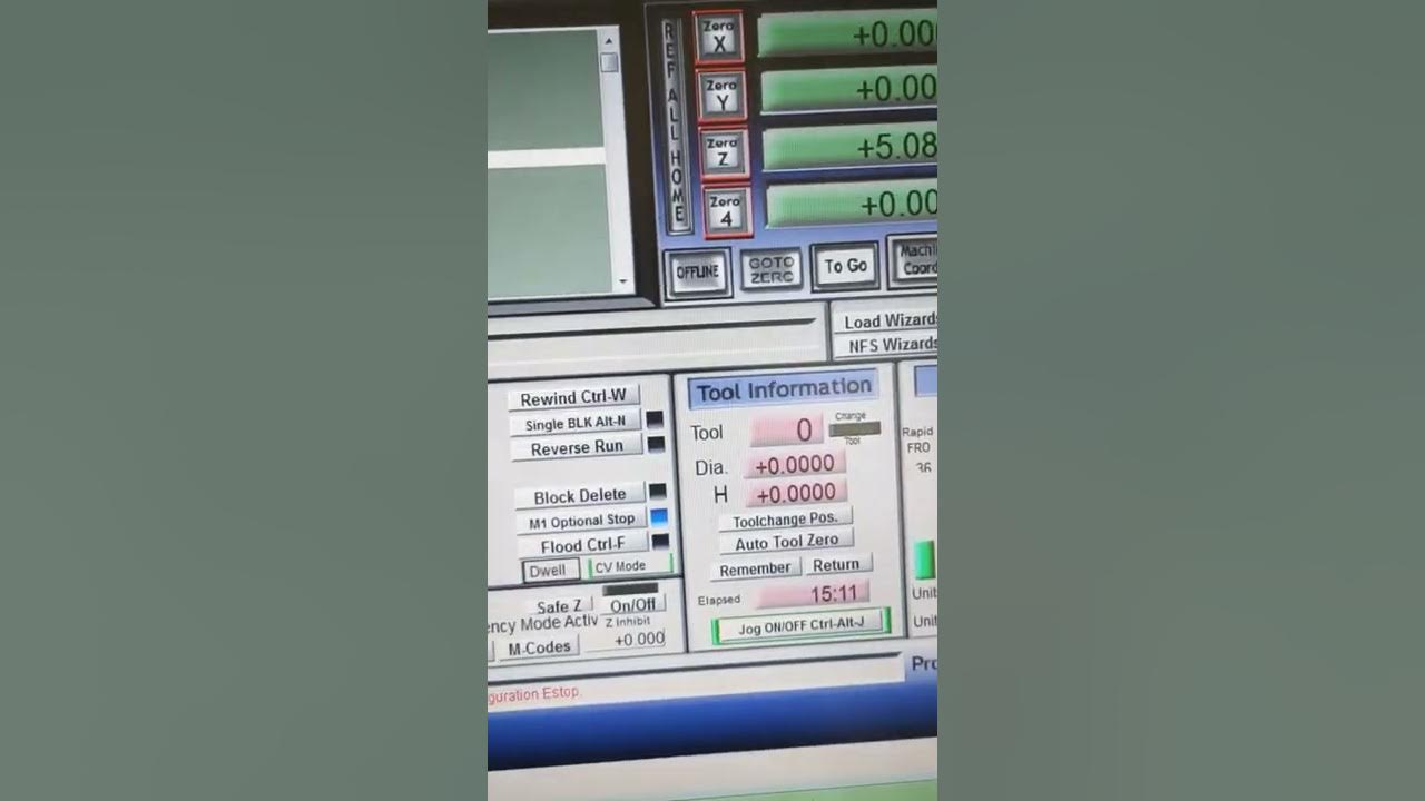 Mach3 เปลี่ยน Pci parallel Port 2และ Set auto tool zero YouTube