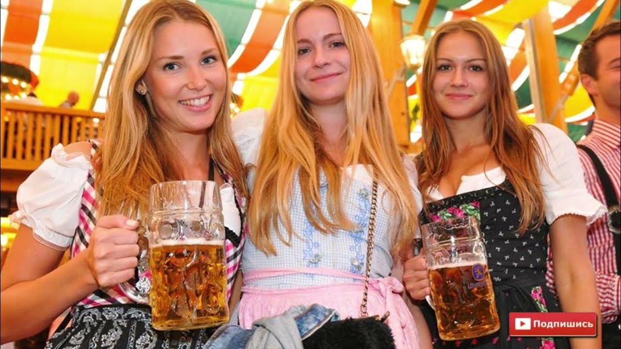 Heidis erben группа. немецкий народный танец. три немки. бавария мюнхен дирндль. поющие немецкие девушки.