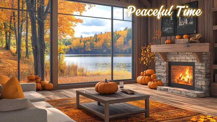 Cozy Cabin in the Autumn Forest Gentle Piano Music for Relaxation and Deep Sleep