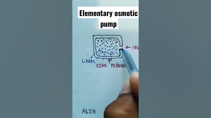 Osmotic pump ม ร ปแบบการปลดปล อยยา zero order