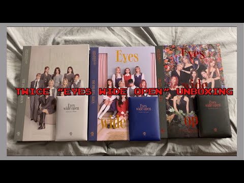 Twice Eyes Wide Open Album Unboxing | All Three Versions WPre-Order Benefits