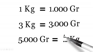 Mengonversi Satuan Berat Baku - Gram ke Kilogram dan Kilogram ke Gram Mengonversi Satuan Berat Baku - Gram ke Kilogram dan Kilogram ke Gram
