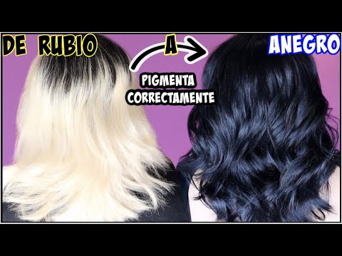 Video: 4 formas de teñir el cabello de rubio de negro con un daño mínimo