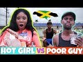 Disguised As A Poor Person vs A Hot Girl Asking Jamaicans To Buy Us Food *Social Experiment*