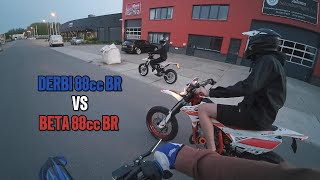 DERBI 88CC VS BETA 88CC *Pov ride* [4k 120fps]