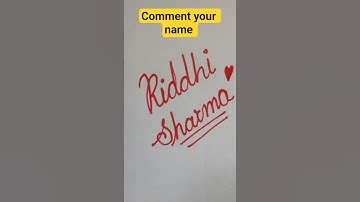 ✨ Cursive Name Art | Stylish Name Writing in Cursive | Calligraphy for Beginners #shorts #Riddhi
