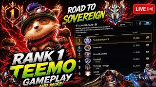 Wild Rift LIVE - RANK 1 Teemo & High Elo Gameplay EUW Server
