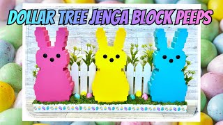 Dollar Tree  Jenga Block Peeps