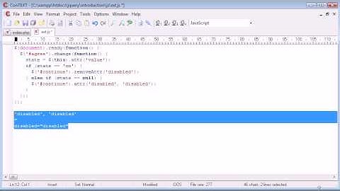 jQuery Tutorial - 59 - removeAttr