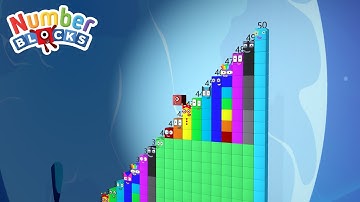 Looking for Numberblocks 1 Jump and Count Numberblocks Step Squad 50 to1