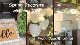 SPRING DECORATE WITH ME 2024/FRONT DOOR/CURIO CABINET