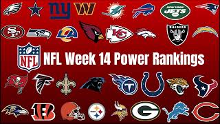 My Week 14 NFL Power Rankings