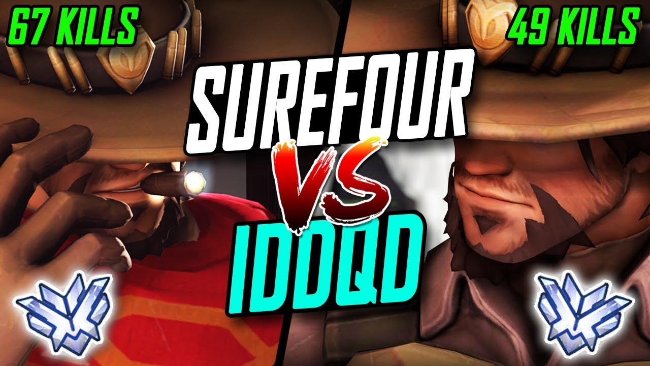 [116 KILLS] SUREFOUR INSANE MCCREE VS IDDQD MCCREE! WHO'S BEST? [ OVERWATCH SEASON 6 TOP 500 ]