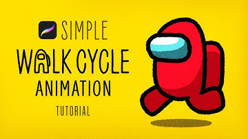 Procreate Animation｜Tutorial for Beginners｜Walk Cycle｜Among Us