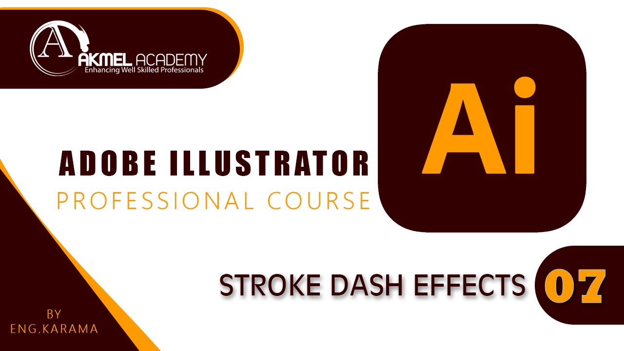 07 ILLUSTRATOR STROKE DASH EFFECTS - YouTube