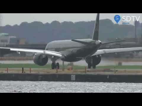 First arrival - Embraer E195-E2 “profit hunter” water cannon salute