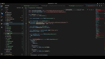 Threejs Portal Look and Fireflies using Shaders with NextJS