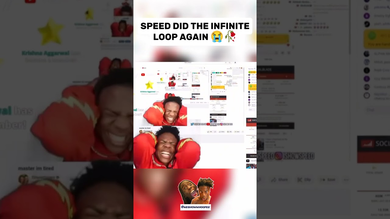 Ishowspeed infinite loop 