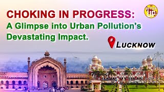 Choking in progress: A Glimpse into Urban Pollution's Devastating Impact.