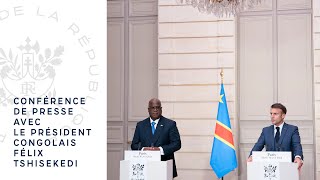Conférence De Presse Avec Le Président De La République Démocratique Du Congo Félix Tshisekedi