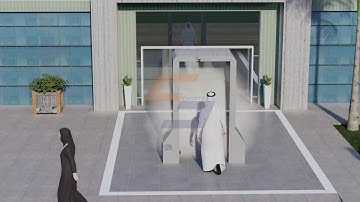 Automatic Stainless Steel Disinfection Booth / Sanitizing Tunnel UAE