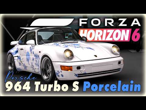 Porsche 964 Turbo S Type 7 Porcelain | Forza Horizon 6 Design Editor | Cinematic Livery Speedpaint