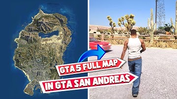 How To Add *GTA 5 Map* in GTA San Andreas😍Convert GTA SA into GTA 5 (Complete Guide) 2023