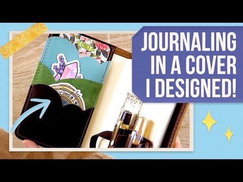 Journal With Me & Chic Sparrow Fairweather Setup (I designed this journal cover!)