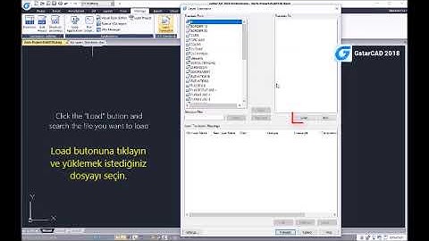 GstarCAD Programında, Layer Translator ile Layerları Dönüştürme