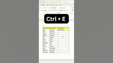 flash fill in excel #exceltips #exceltricks #exceltutorial #flashfill