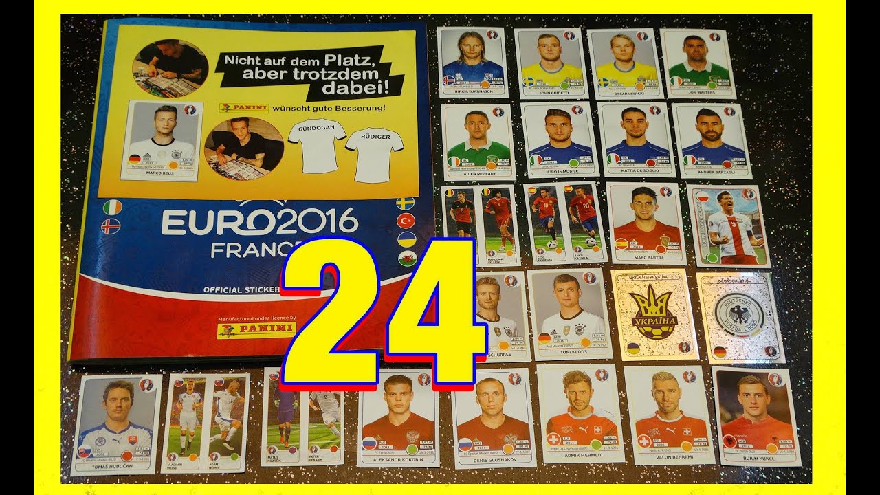 PANINI UEFA EURO 2016 FRANCE 24 new OFFICIAL STICKER UPDATE - ALBUM EM Frankreich EXTRA No6