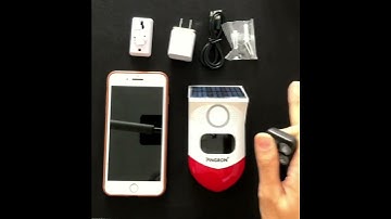 Chuông báo trộm hồng ngoại wifi Tuya sử dụng năng lượng mặt trời P10RW Pingron