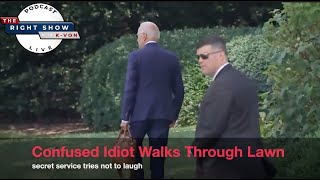 Biden Wanders Around White House Lawn... (comedian K-von cringes)