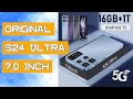 Original S24 Ultra 7.0 Inch HD Screen Smartphone 16GB 1TB 5G Dual Sim Celulares Android13 Face Unloc