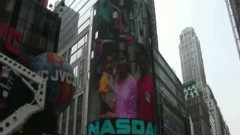NASDAQ screen ad New York - deCODE genetics