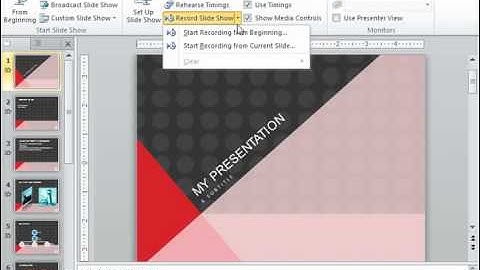 PowerPoint 2010 Tutorial Recording Narration-2010 Only Microsoft Training Lesson 15.2