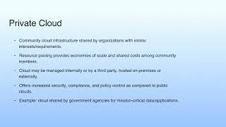 Long Summary | Cloud Computing Architecture - Deployment Models
