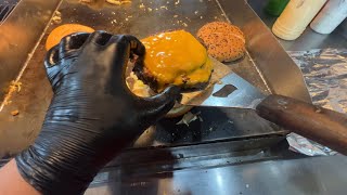 POV grill burgers