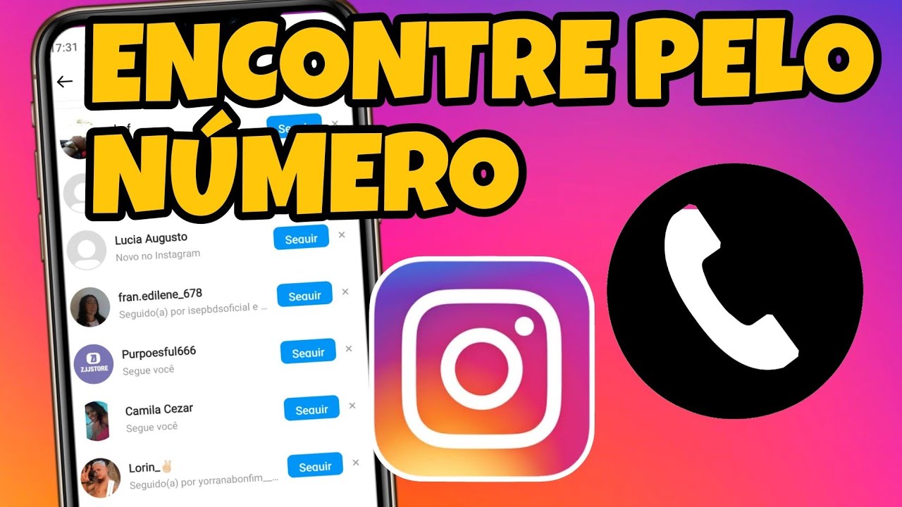 Como encontrar alguém no Instagram usando o número de telefone - YouTube