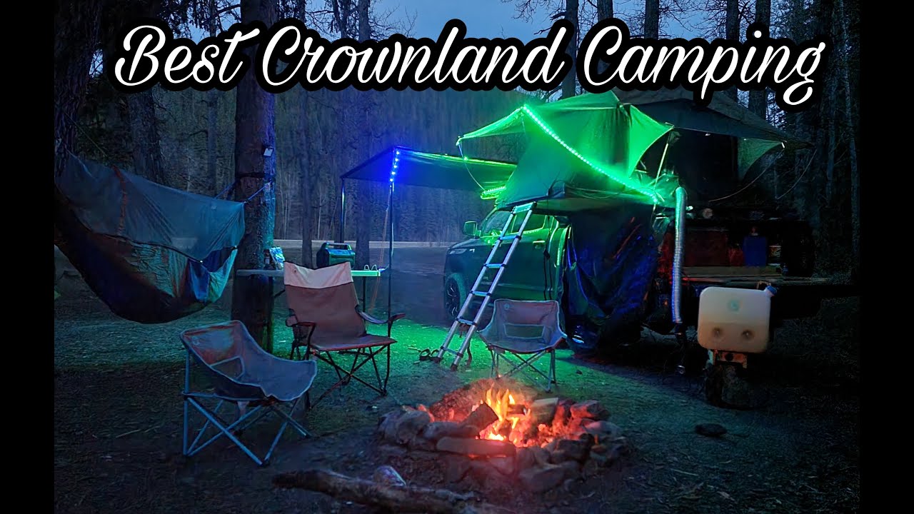Crownland Camping Nordegg New Site Camp with us Public Land