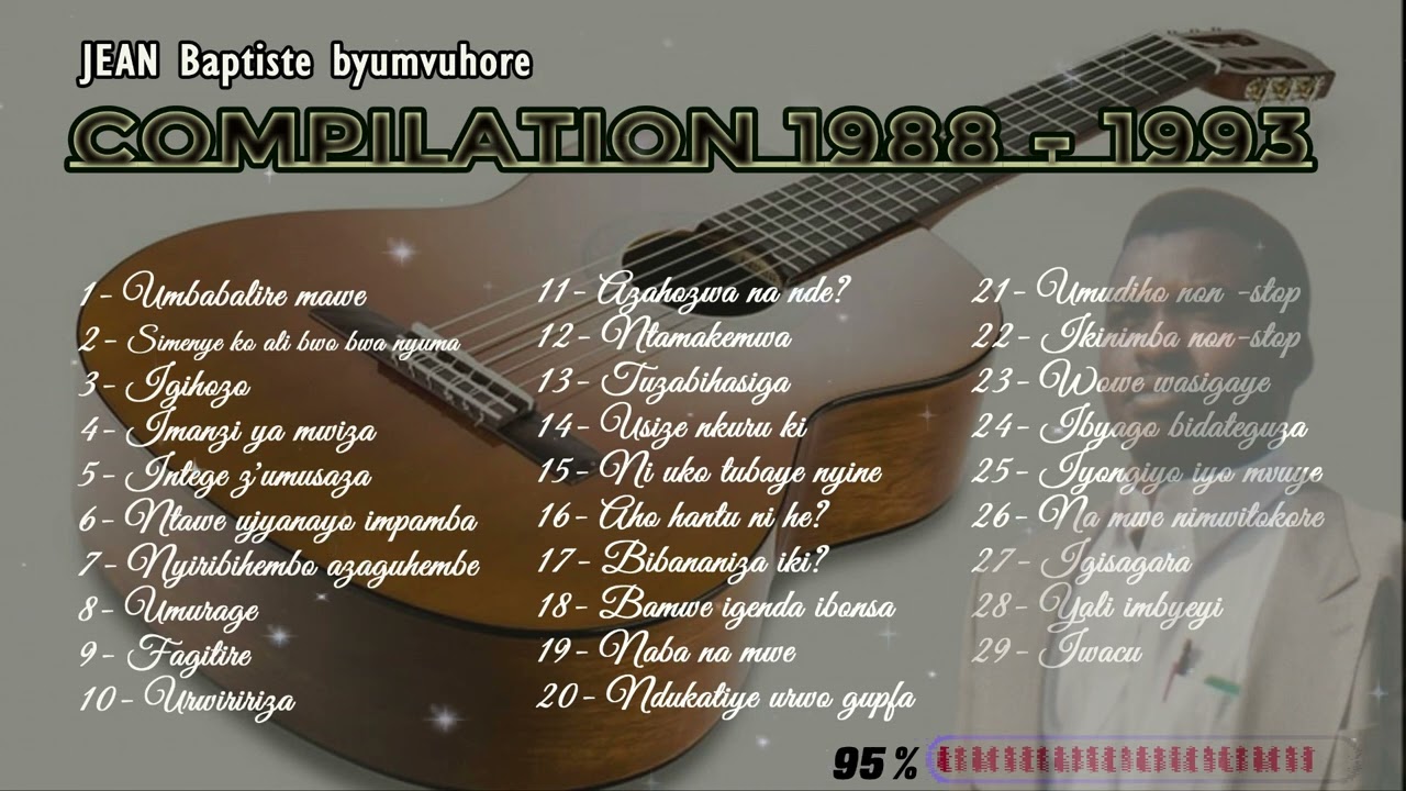 JEAN Baptiste byumvuhore - Compilation des 4 premiers albums publiés entre 1988 à 1993