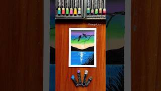 Nature Drawing With Oil Pastels Step By Step For Kids