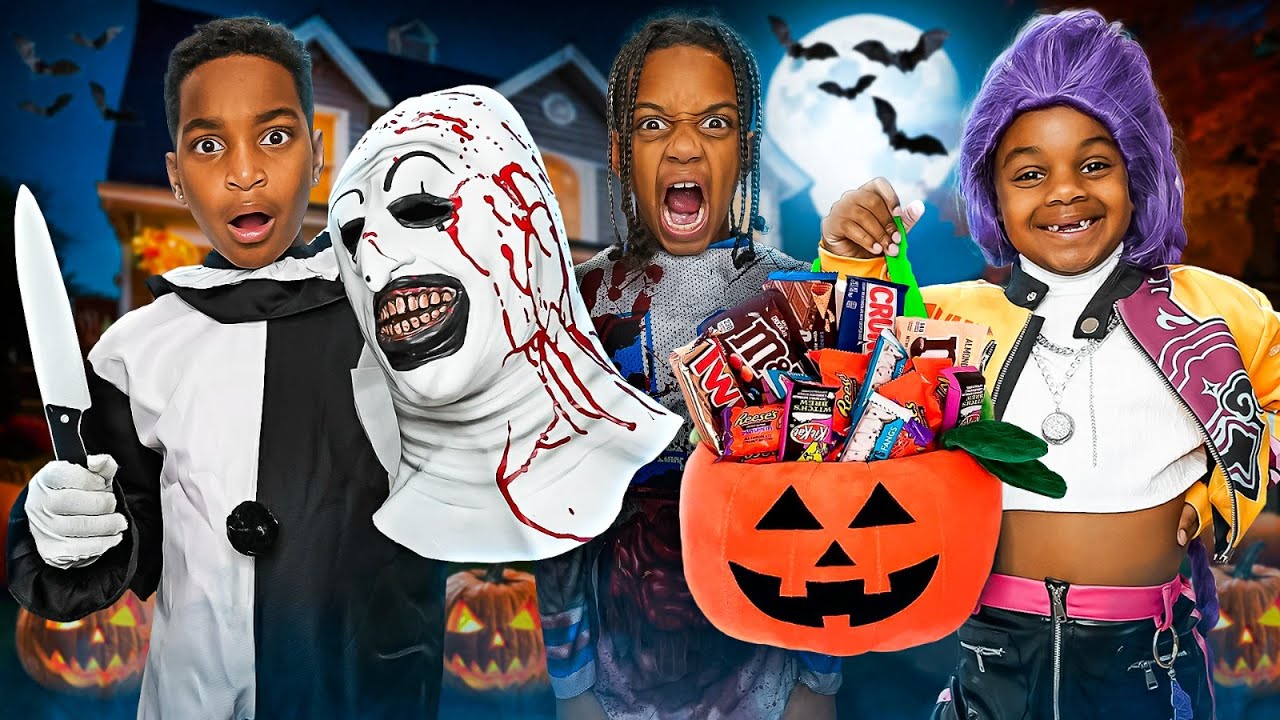 HALLOWEEN TRICK OR TREATING WITH THE PRINCE FAMILY!