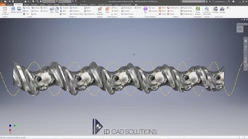 Create Bottle Feed Screws With Autodesk Inventor - Tutorial 5 - Complex / Re-entrant Bottle Shapes
